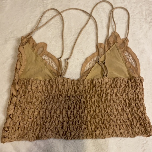 Free People Tan Lace Bralette - Picture 2 of 3